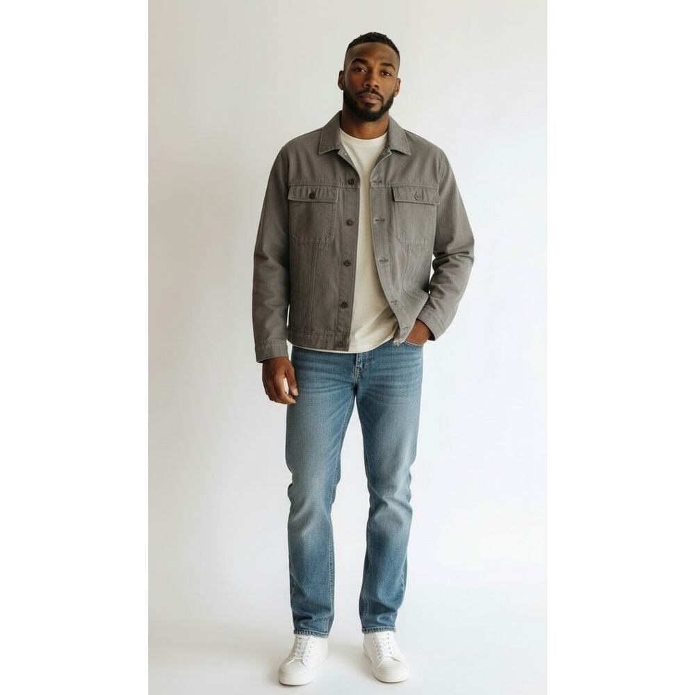 B2 NWOT ARKET Heavyweight True Hemp Utility Inspired Overshirt Jacket Size EU 52
